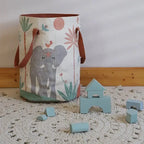 Cesta de almacenaje infantil Malena con elefante
