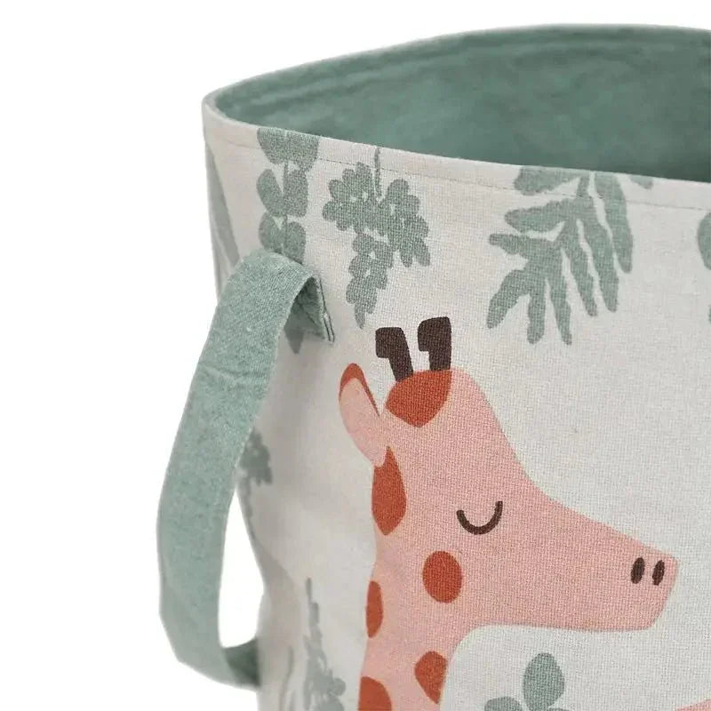 Cotton storage basket for a child's bedroom