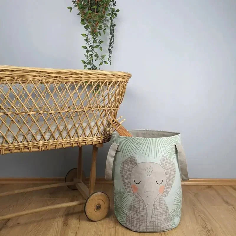 Cotton storage basket for children's rooms
