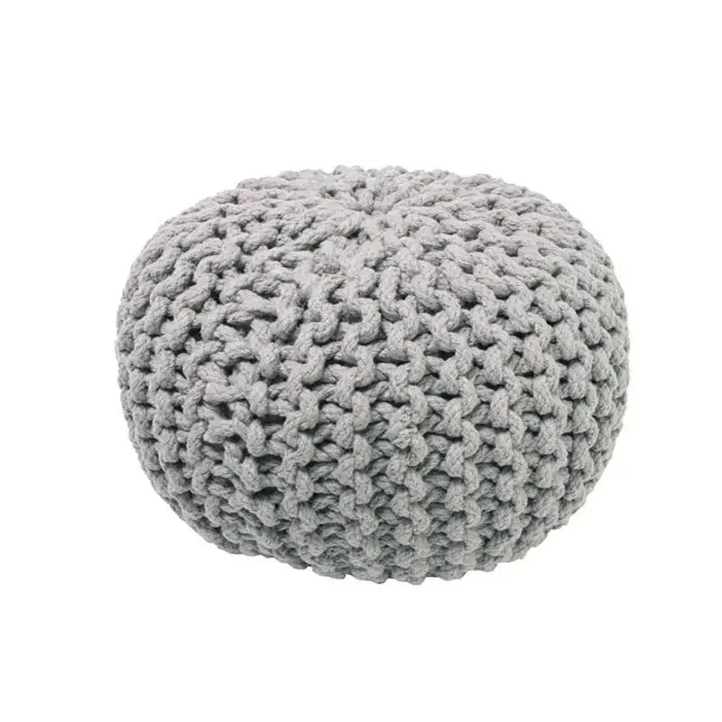 Lili grey cotton children's pouf | for outdoors
