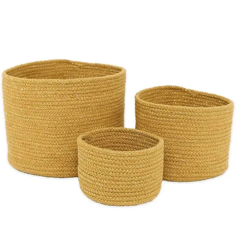 Cestas de cuerda de algodón para almacenamiento | juego de 3