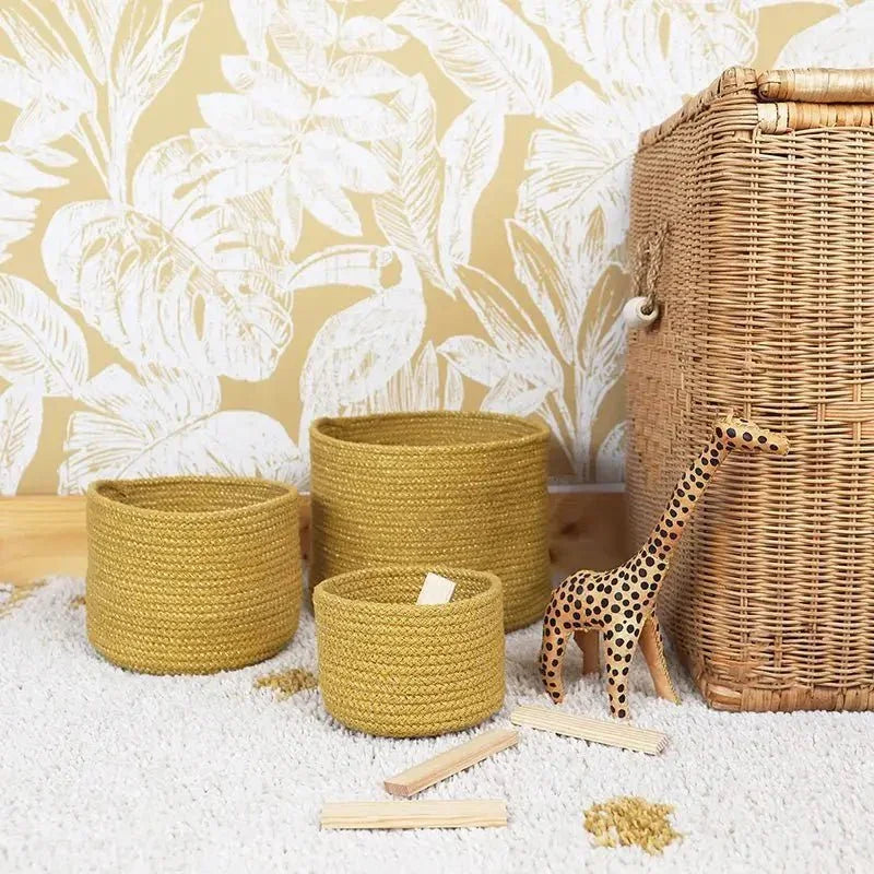 Cotton Rope Storage Baskets | Set of 3