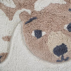 Soft cotton children's rug with floral design | 100x150 cm