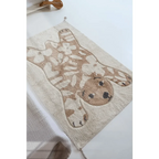 Soft cotton children's rug with floral design | 100x150 cm