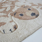 Soft cotton children's rug with floral design | 100x150 cm