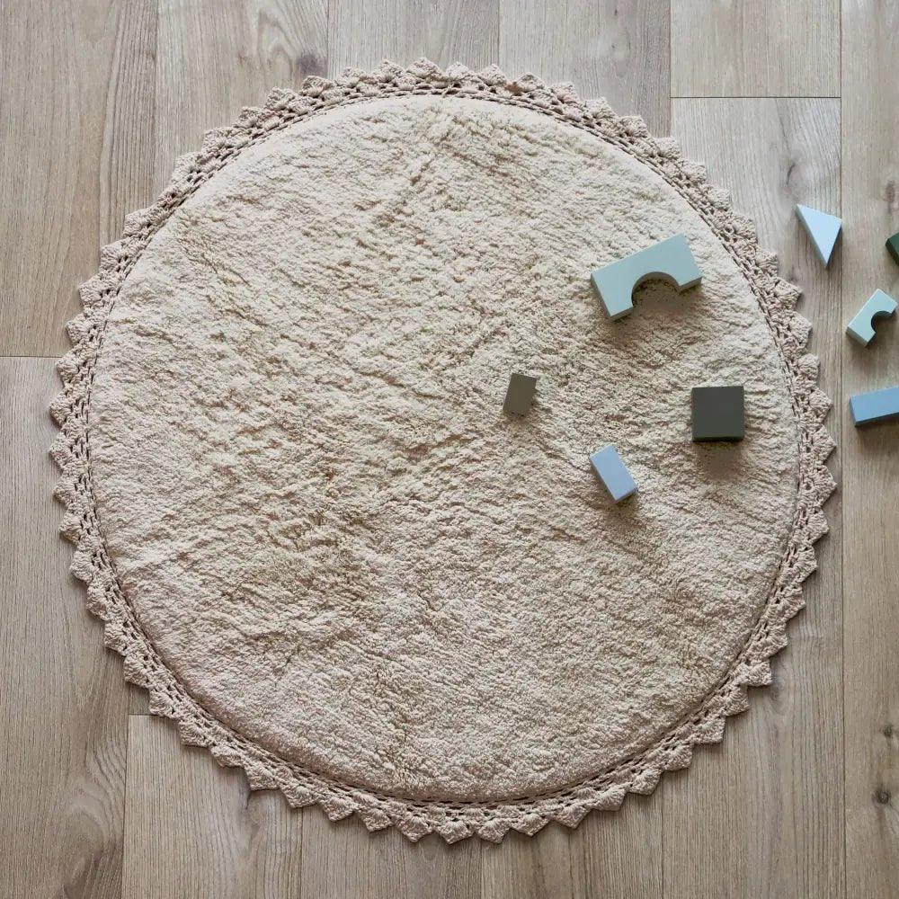 Alfombra infantil de algodón lavable a máquina | 110 cm