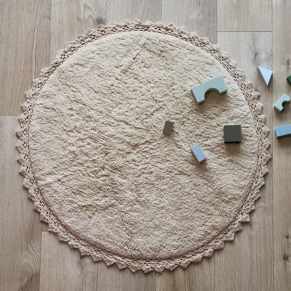 Alfombra infantil de algodón lavable a máquina | 110 cm