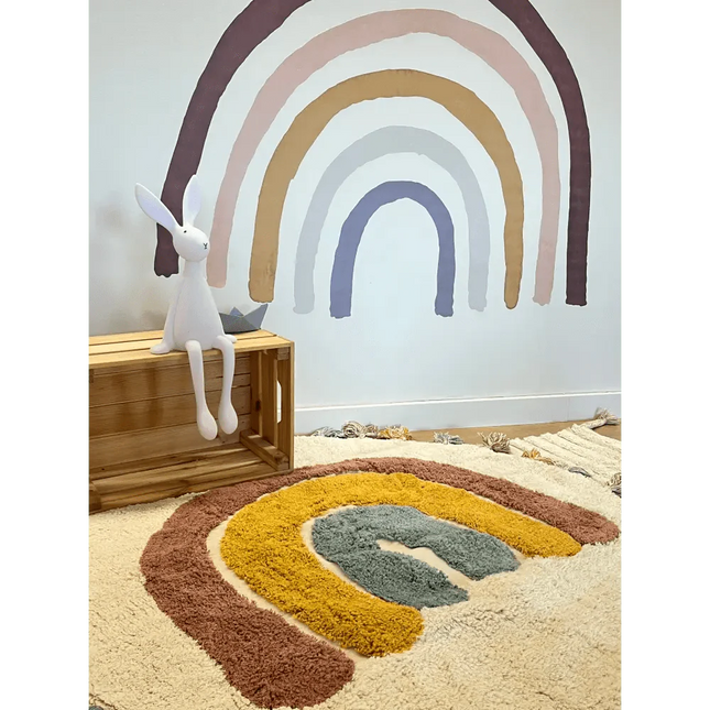Alfombra Infantil 110 cm RAINBOW Algodón Lavable en lavadoraAlfombraHome & Garden > Decor > Rugs