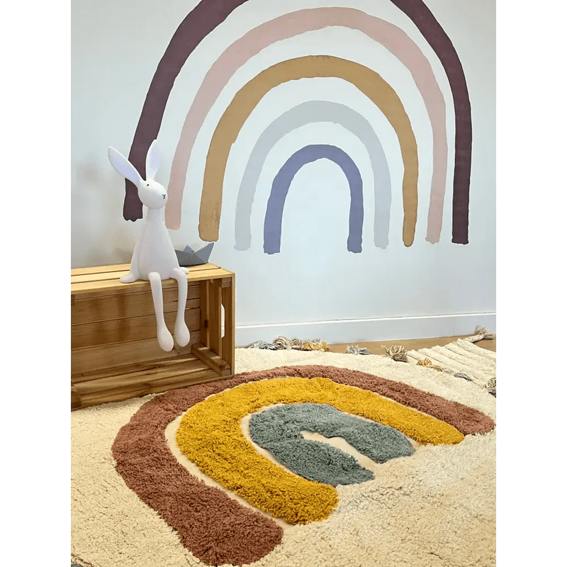 Alfombra Infantil 110 cm RAINBOW Algodón Lavable en lavadoraAlfombraHome & Garden > Decor > Rugs