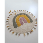 Rainbow Moss Cotton Kids Rug 110cm | Washable