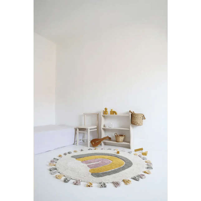 Alfombra Infantil 110 cm RAINBOW MOSS Algodón Lavable en lavadoraAlfombraHome & Garden > Decor > Rugs