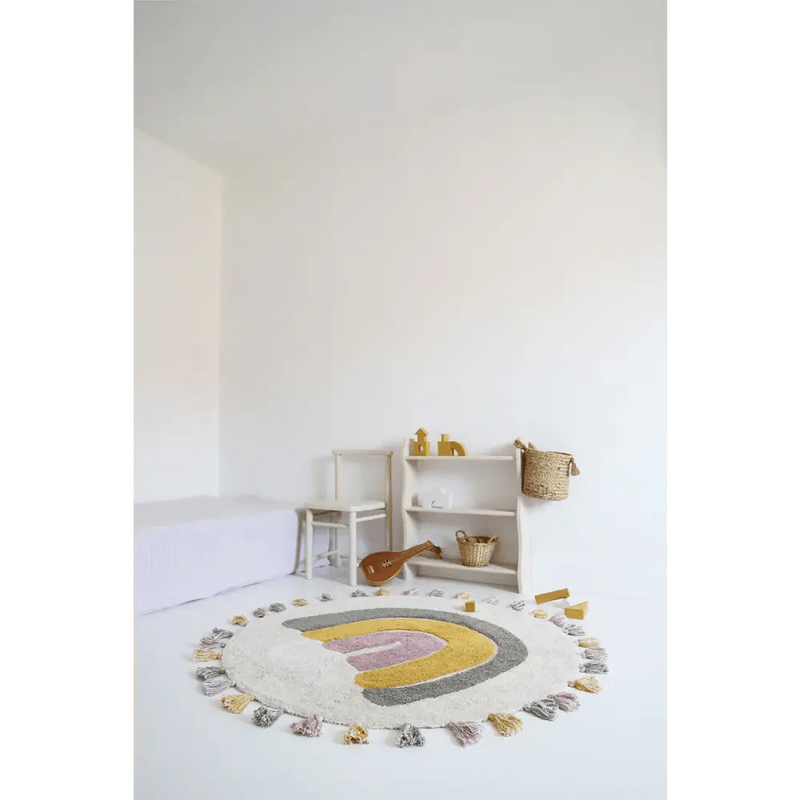 Alfombra Infantil 110 cm RAINBOW MOSS Algodón Lavable en lavadoraAlfombraHome & Garden > Decor > Rugs