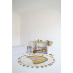 Alfombra infantil de algodón Rainbow Moss 110 cm | lavable