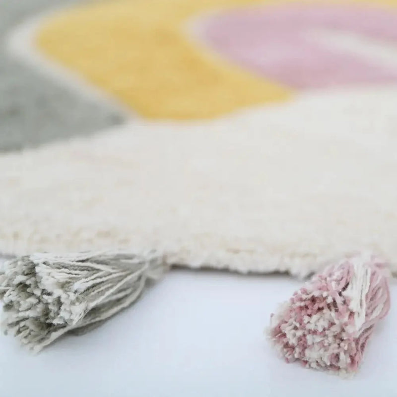 Alfombra Infantil 110 cm RAINBOW MOSS Algodón Lavable en lavadoraAlfombraHome & Garden > Decor > Rugs