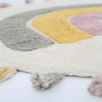 Rainbow Moss Cotton Kids Rug 110cm | Washable