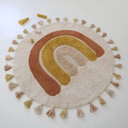 Alfombra infantil Rainbow 110 cm algodón | lavable