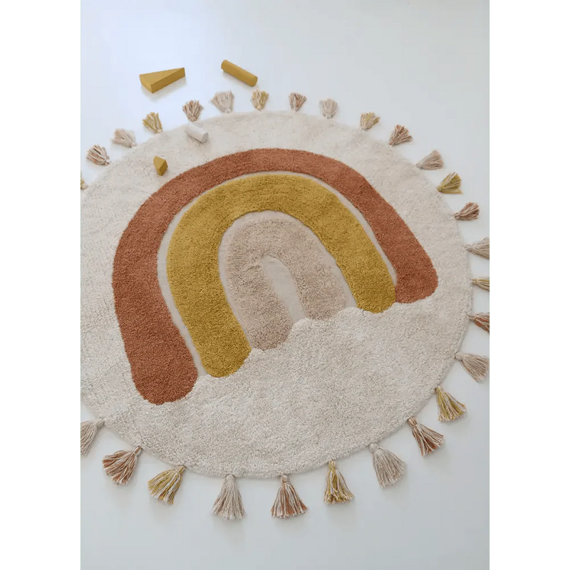 Alfombra Infantil 110 cm RAINBOW TOFFEE Algodón Lavable en lavadoraAlfombraHome & Garden > Decor > Rugs