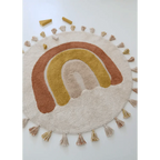 Alfombra infantil Rainbow 110 cm algodón | lavable