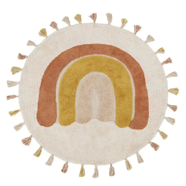 Alfombra Infantil 110 cm RAINBOW TOFFEE Algodón Lavable en lavadoraAlfombraHome & Garden > Decor > Rugs