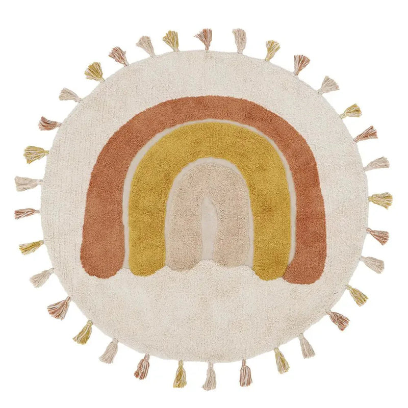 Alfombra Infantil 110 cm RAINBOW TOFFEE Algodón Lavable en lavadoraAlfombraHome & Garden > Decor > Rugs