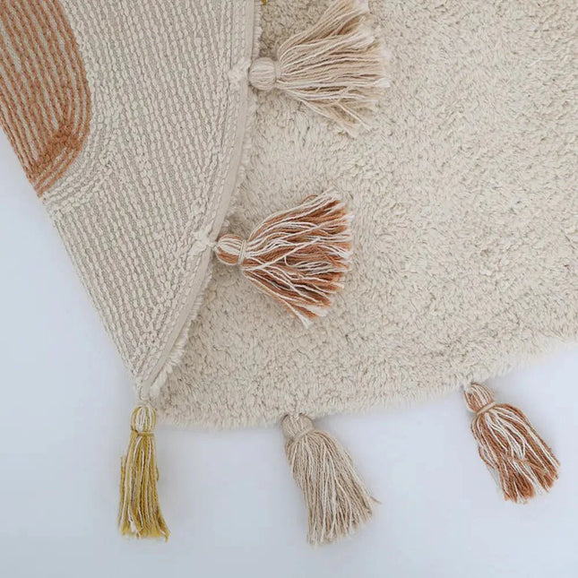 Alfombra Infantil 110 cm RAINBOW TOFFEE Algodón Lavable en lavadoraAlfombraHome & Garden > Decor > Rugs