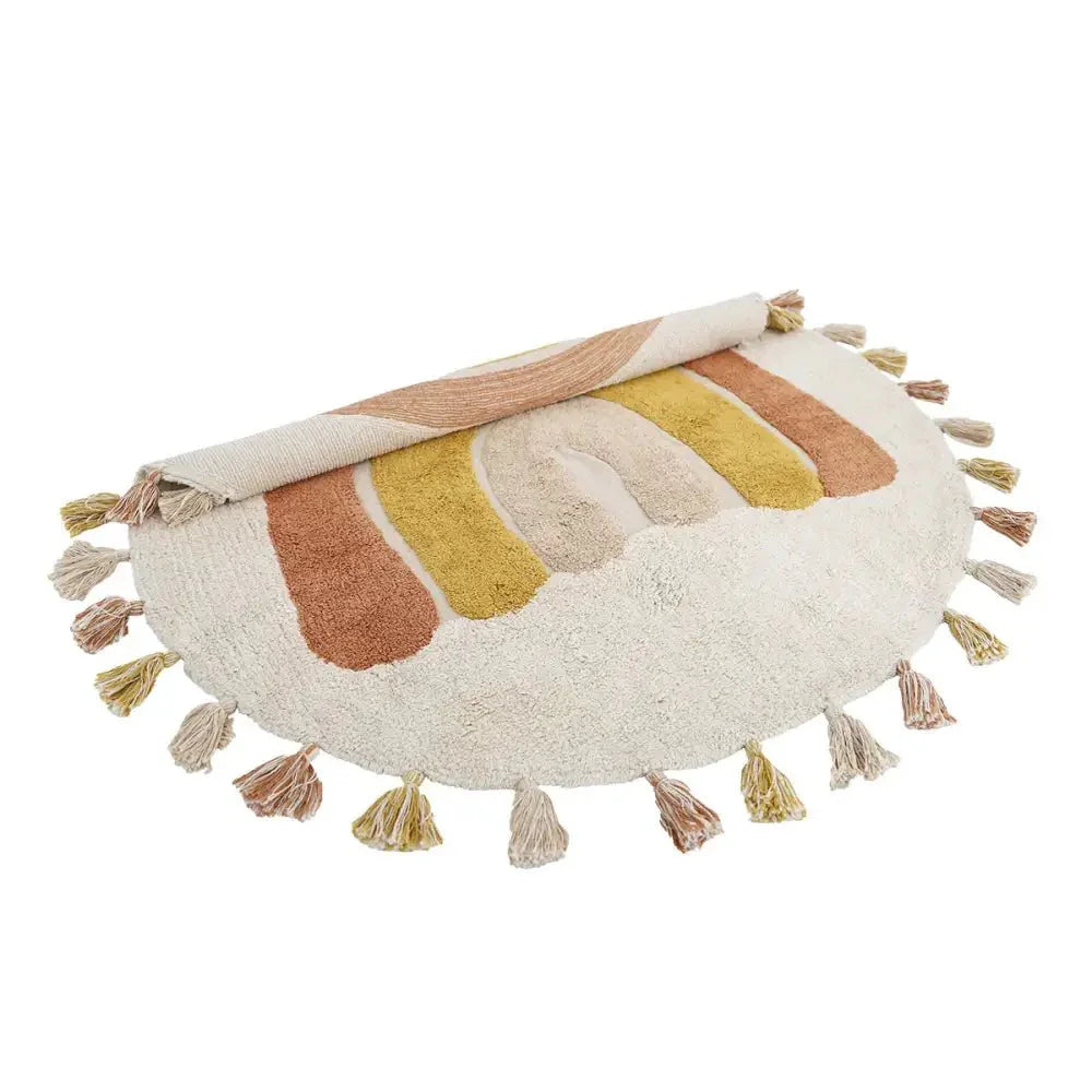 Alfombra infantil Rainbow 110 cm algodón | lavable