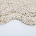 Alfombra infantil 110 cm algodón ecru | Lavable en lavadora