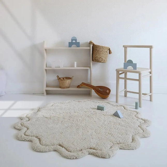 Alfombra Infantil 110 cm SWEET APRIL ECRU Algodón Lavable en lavadoraAlfombraHome & Garden > Decor > Rugs