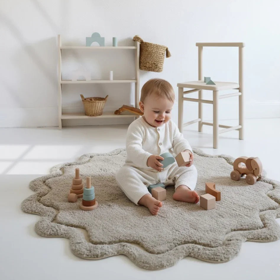 Alfombra infantil suave y lavable a máquina | 110 cm