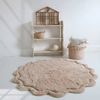 Alfombra infantil de algodón lavable | 110 cm nude