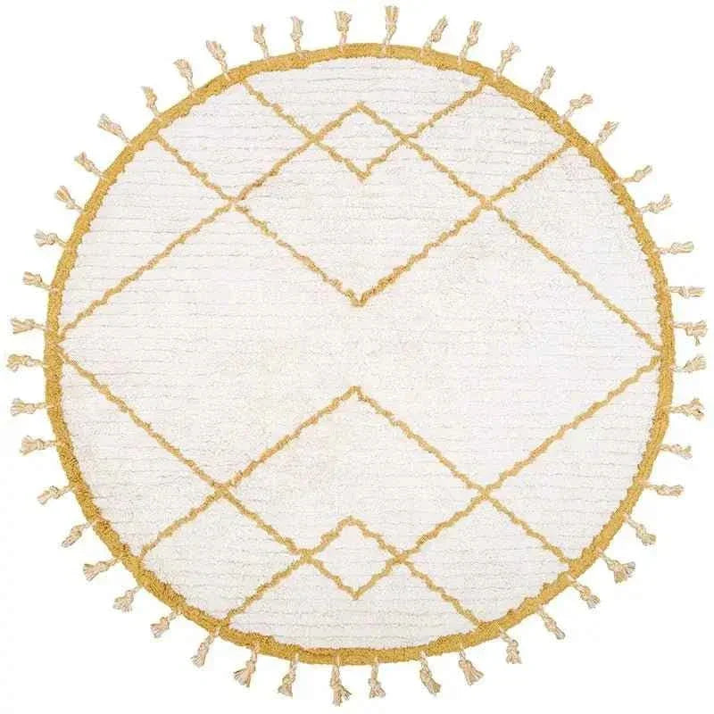 Soft washable round rug for children | 120 cm