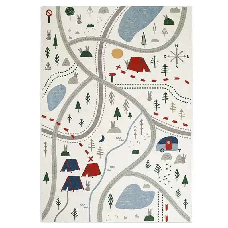 Alfombra de polipropileno 120x180 cm para niños | Colores vívidos