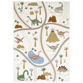 Alfombra infantil Little Jurassic 120x180 | Fondo blanco