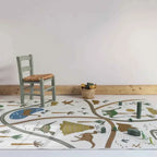 Alfombra infantil Little Jurassic 120x180 | Fondo blanco
