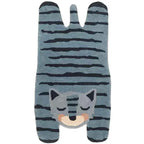 alfombra infantil 125 cm blue tiger diseño poético | lavable