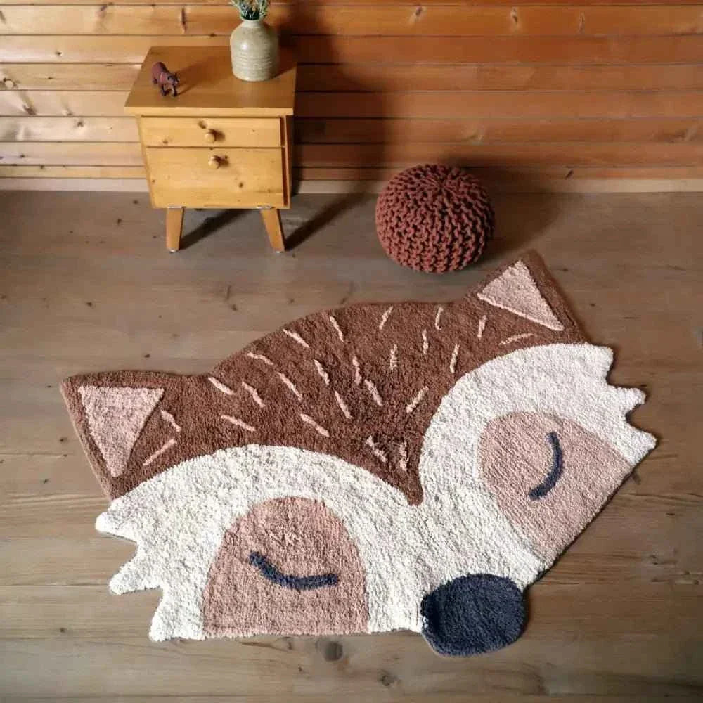 Alfombra infantil de algodón 85x120 cm | suave y lavable