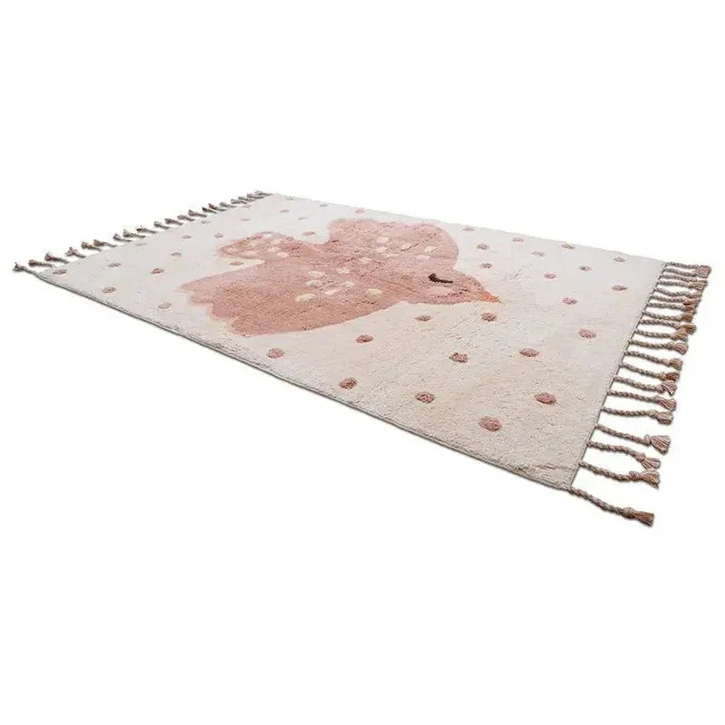 Alfombra infantil Birdy | hecha a mano en algodón