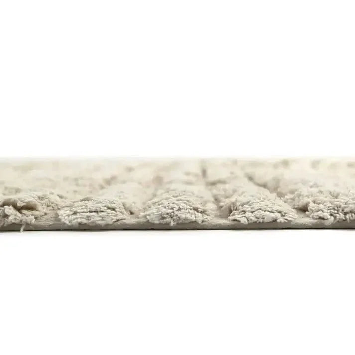 Dalia nude cotton rug, machine washable