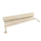 Dalia nude cotton rug, machine washable
