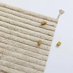Dalia nude cotton rug, machine washable
