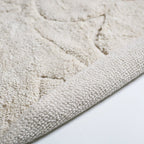 Washable children's rug with round floral motifs, 140 cm