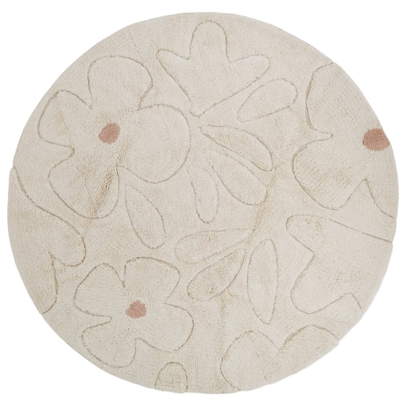 Alfombra infantil lavable GENTLE FLORA Redonda 140cmAlfombraHome & Garden > Decor > Rugs