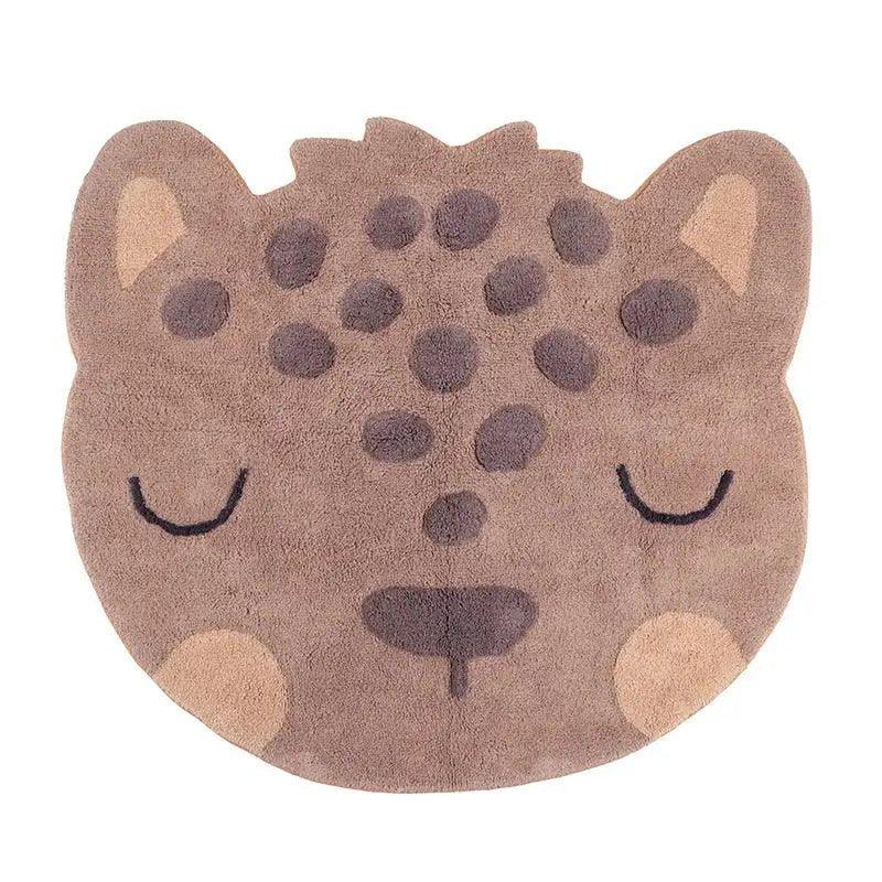 Leopard print rug, 95x105cm | children's design