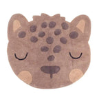 Leopard print rug, 95x105cm | children's design