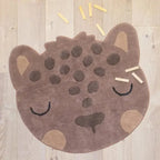 Leopard print rug, 95x105cm | children's design