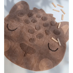 Leopard print rug, 95x105cm | children's design