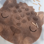 Tapete infantil com padrão leopardo 95x105cm | design infantil