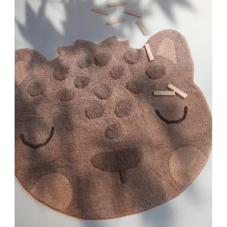 Leopard print rug, 95x105cm | children's design
