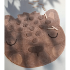 Leopard print rug, 95x105cm | children's design
