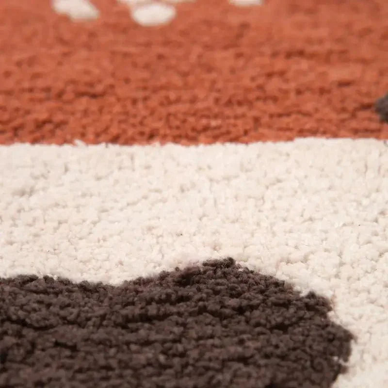 Wolf children's cotton rug | 70x110 cm